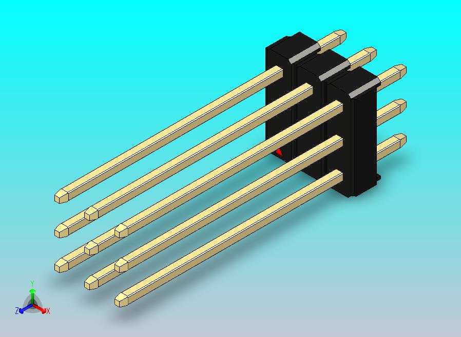 DS1021排针 黑色 3x03p 100mil 型19 版本1.0.zip