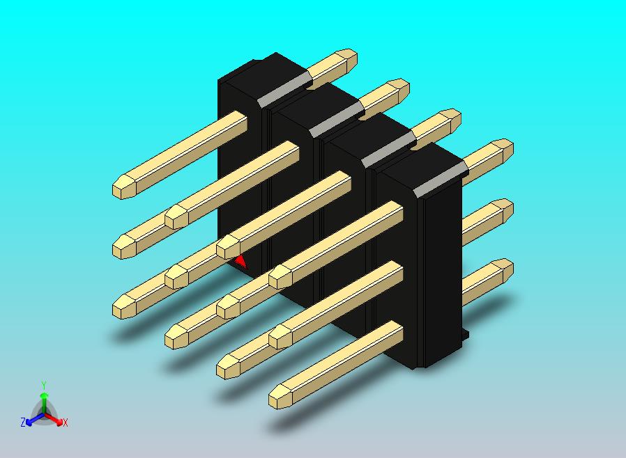 DS1021排针 黑色 3x04p 100mil 类型1 版本1.0.zip