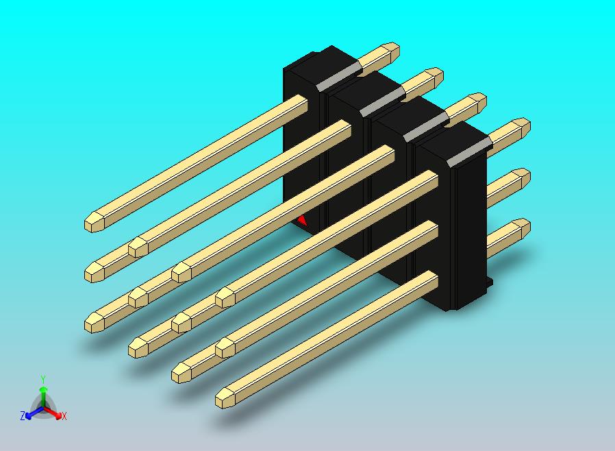 DS1021排针 黑色 3x04p 100mil 类型5 版本1.0.zip