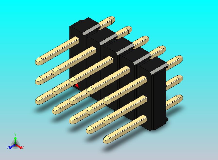 DS1021排针 黑色 3x05p 100mil 类型1 版本1.0.zip