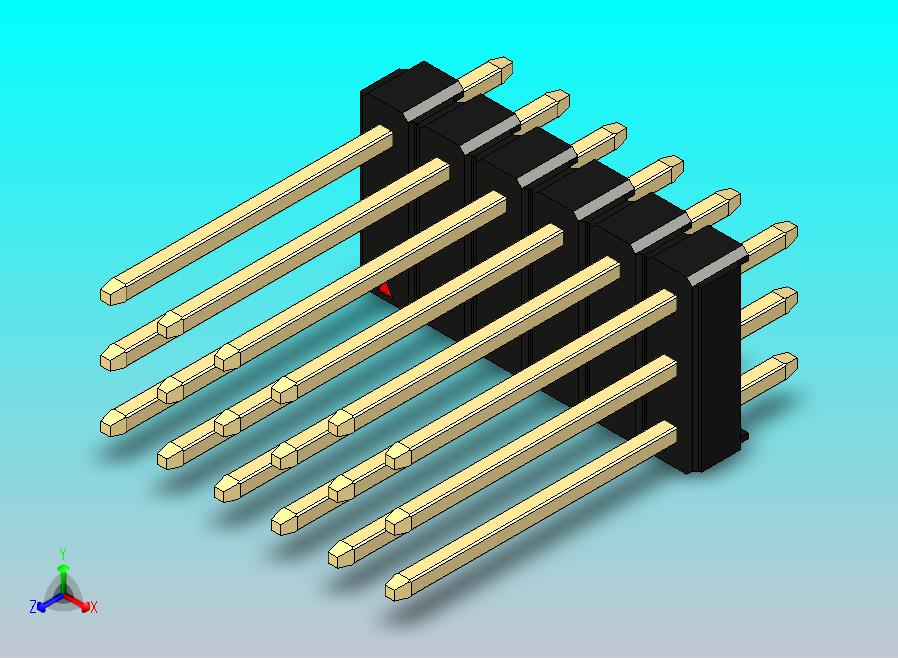 DS1021排针 黑色 3x06p 100mil 类型5 版本1.0.zip