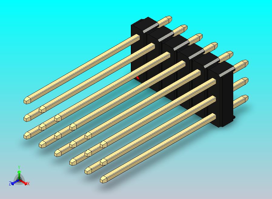 DS1021排针 黑色 3x06p 100mil 类型19 版本1.0.zip