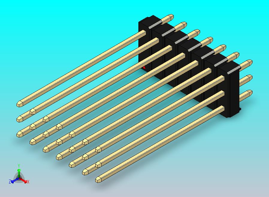 DS1021排针 黑色 3x07p 100mil Type43 版本1.0.zip