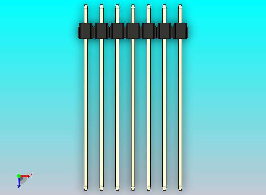 DS1021排针 黑色 3x07p 100mil Type43 版本1.0.zip