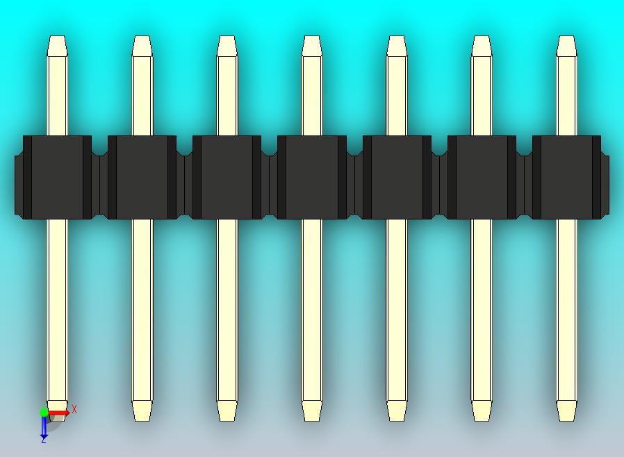 DS1021排针 黑色 3x07p 100mil 类型1 版本1.0.zip