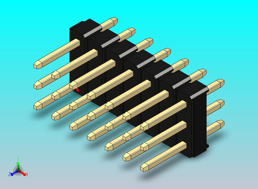 DS1021排针 黑色 3x07p 100mil 类型1 版本1.0.zip