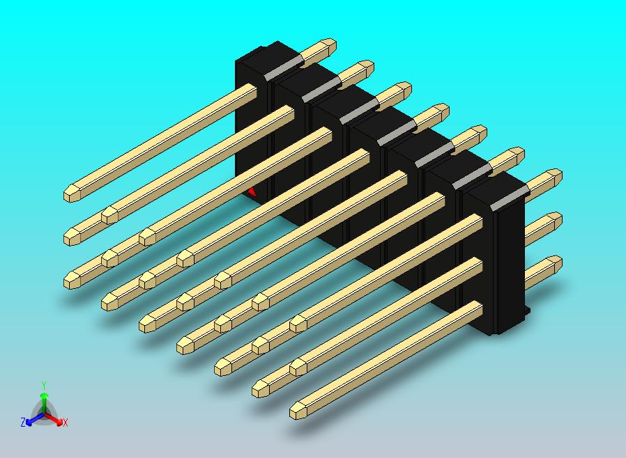 DS1021排针 黑色 3x07p 100mil 类型5 版本1.0.zip