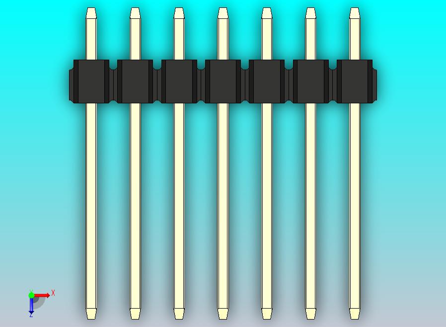 DS1021排针 黑色 3x07p 100mil 类型5 版本1.0.zip