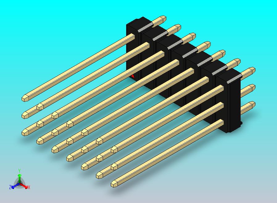 DS1021排针 黑色 3x07p 100mil 类型19 版本1.0.zip