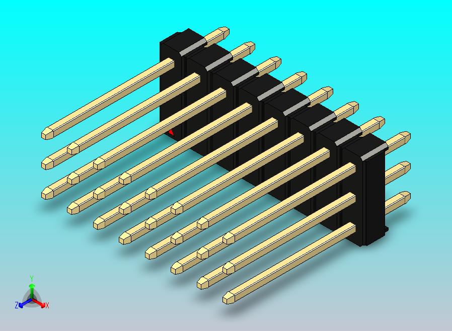 DS1021排针 黑色 3x08p 100mil 类型5 版本1.0.zip