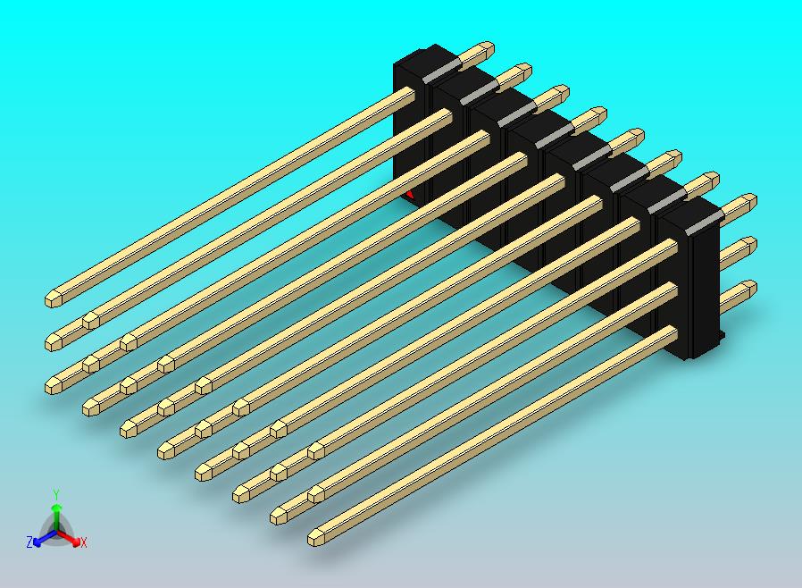 DS1021排针 黑色 3x08p 100mil 类型43 版本1.0.zip