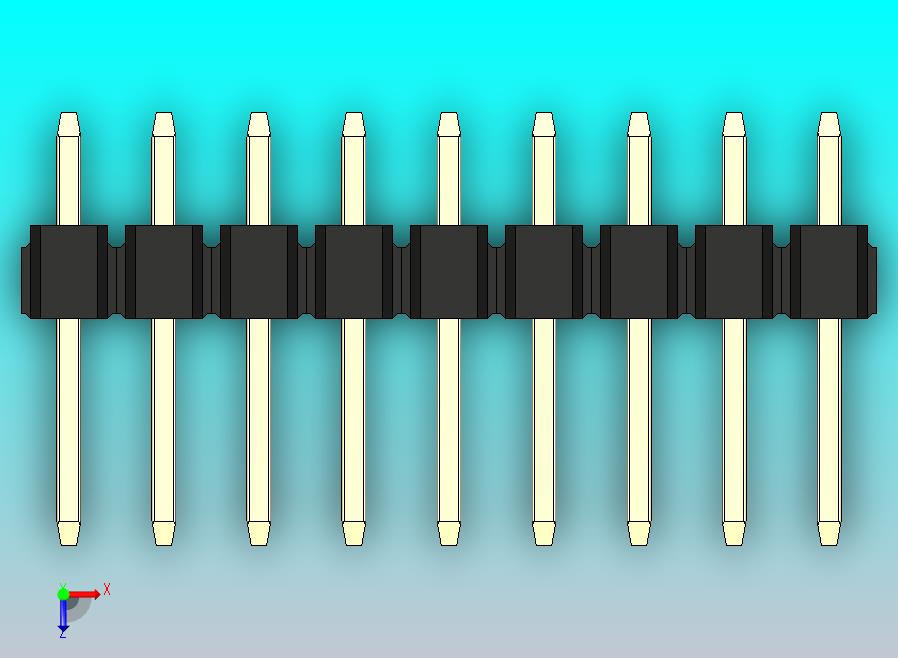 DS1021排针 黑色 3x09p 100mil 类型1 版本1.0.zip