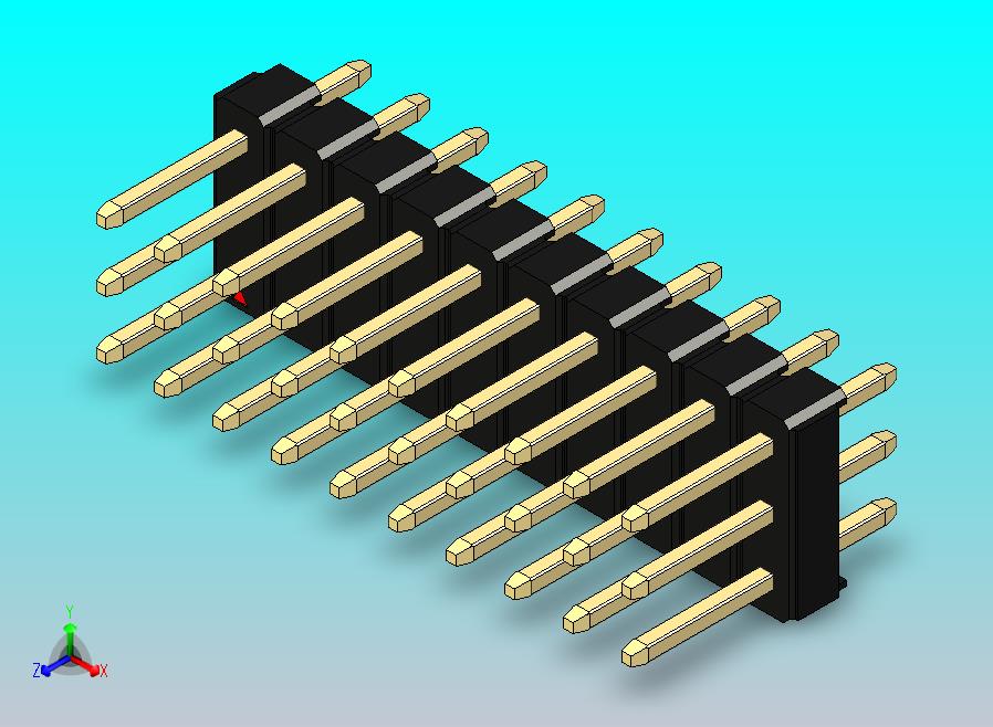 DS1021排针 黑色 3x10p 100mil 类型1 版本1.0.zip