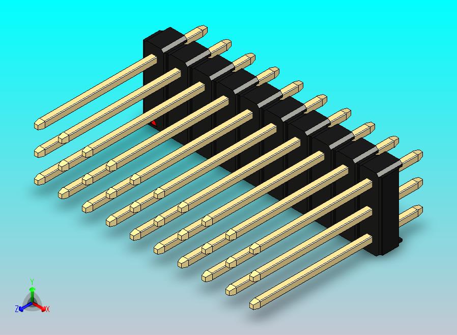 DS1021排针 黑色 3x10p 100mil 类型5 版本1.0.zip