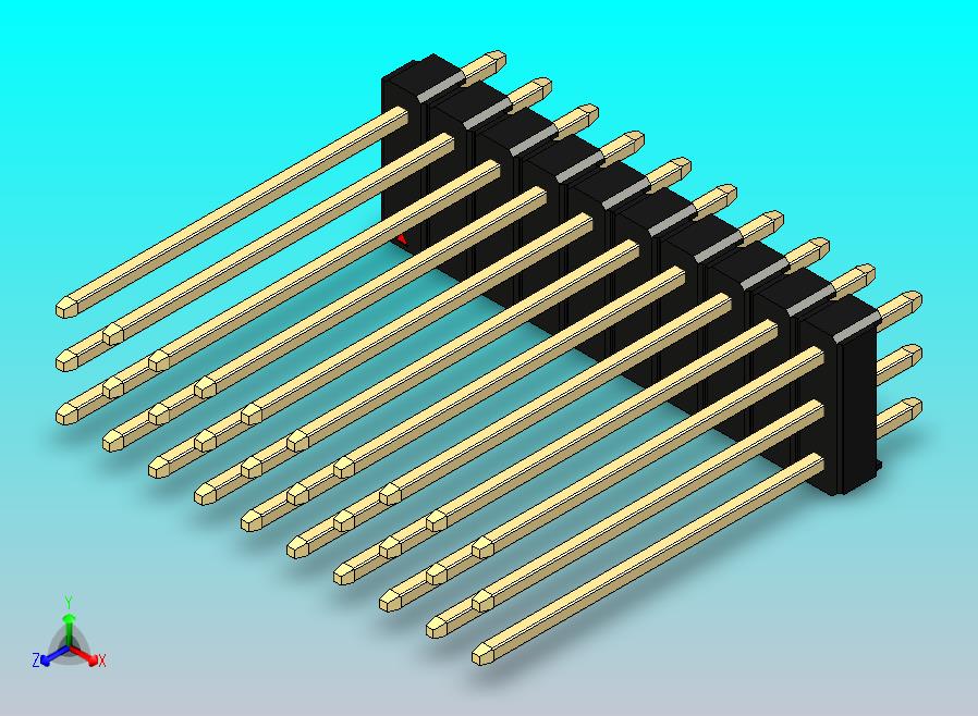 DS1021排针 黑色 3x10p 100mil 类型19 版本1.0.zip