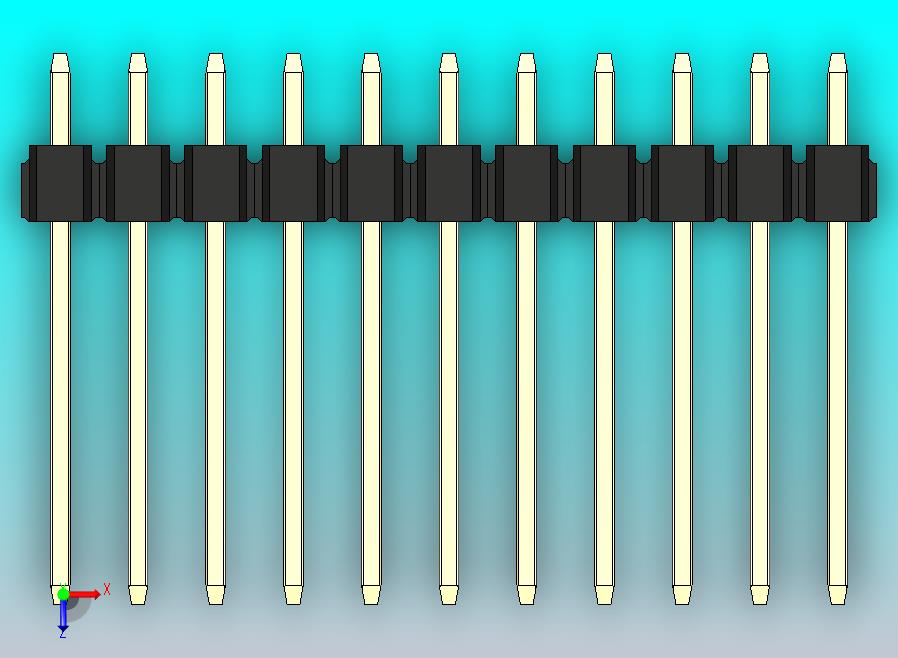 DS1021排针 黑色 3x11p 100mil 类型5 版本1.0.zip