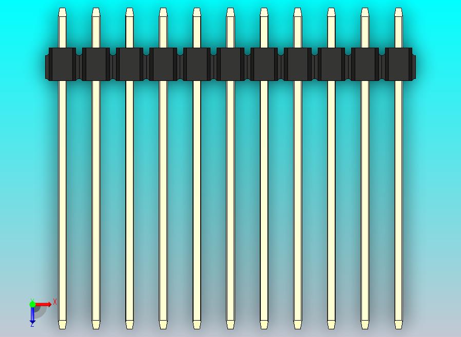 DS1021排针 黑色 3x11p 100mil 类型19 版本1.0.zip