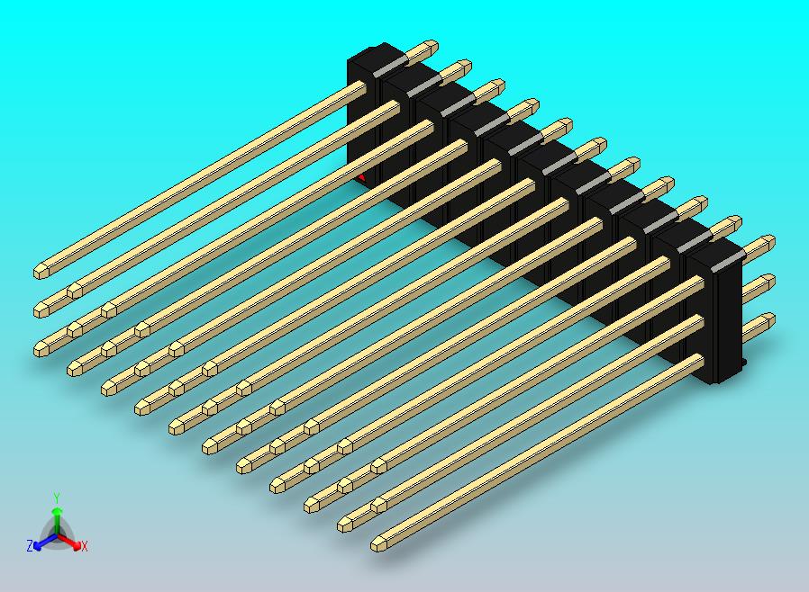 DS1021排针 黑色 3x11p 100mil 类型43 版本1.0.zip