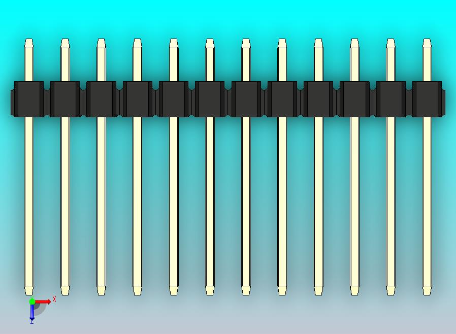 DS1021排针 黑色 3x12p 100mil 类型5 版本1.0.zip