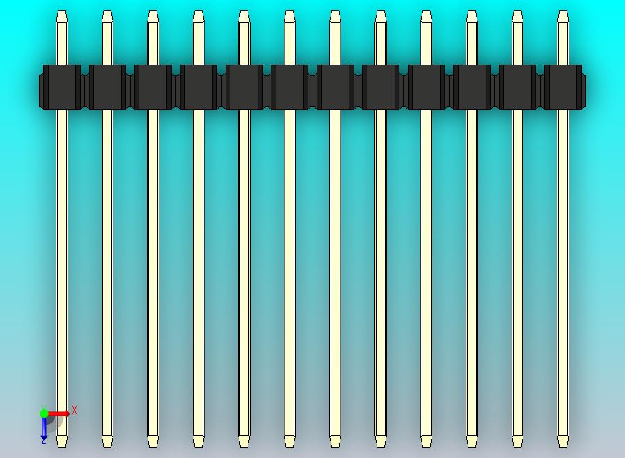 DS1021排针 黑色 3x12p 100mil 类型19 版本1.0.zip