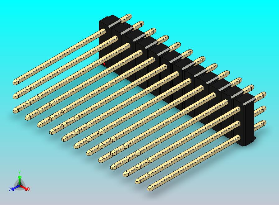 DS1021排针 黑色 3x12p 100mil 类型19 版本1.0.zip