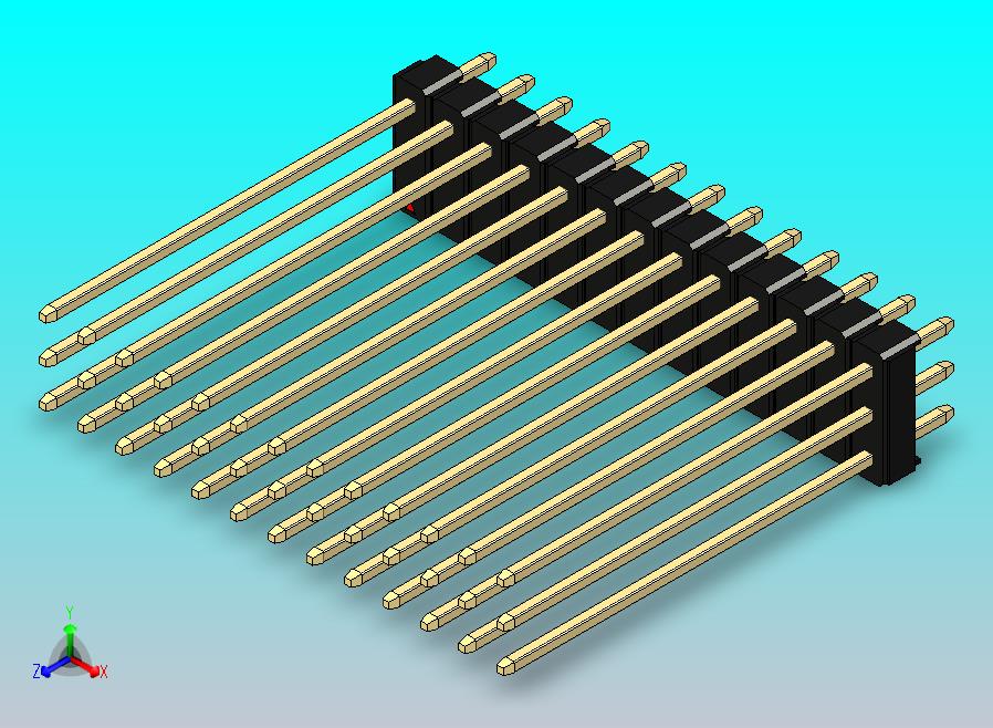 DS1021排针 黑色 3x13p 100mil 类型43 版本1.0.zip