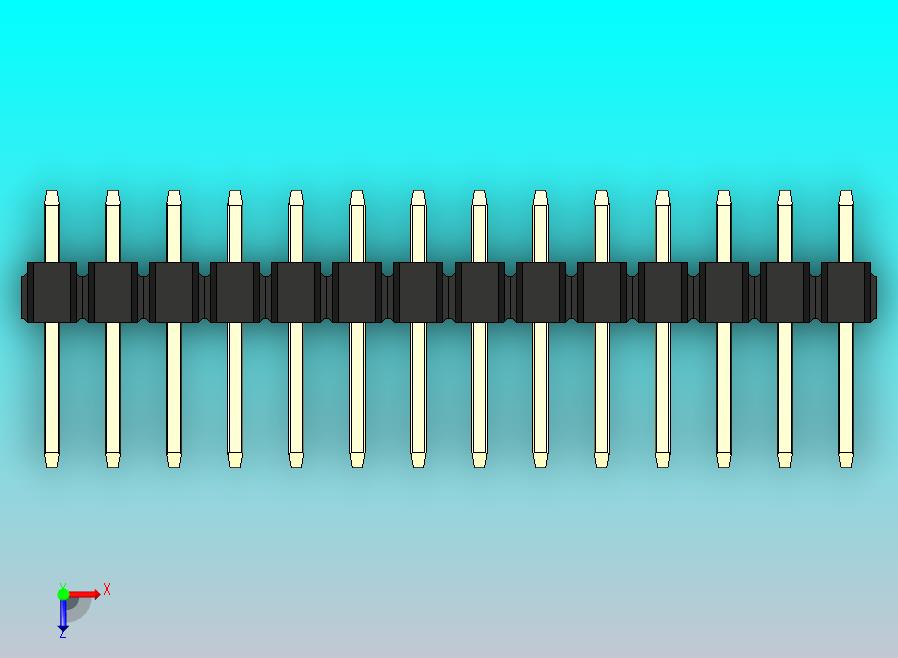 DS1021排针 黑色 3x14p 100mil 类型1 版本1.0.zip