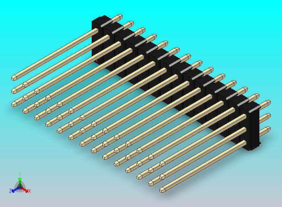 DS1021排针 黑色 3x14p 100mil 类型19 版本1.0.zip