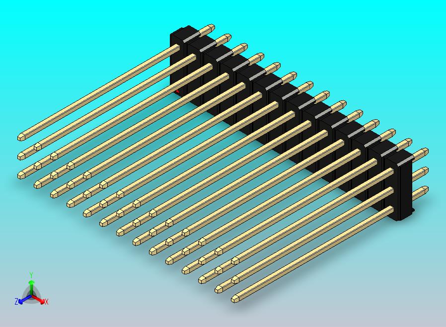 DS1021排针 黑色 3x14p 100mil 类型43 版本1.0.zip