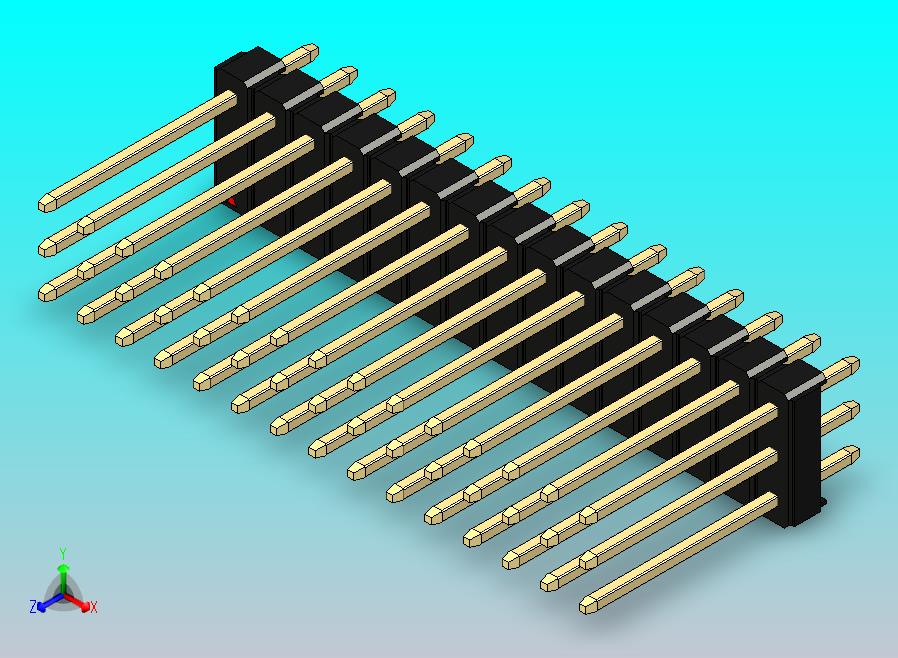 DS1021排针 黑色 3x15p 100mil 类型5 版本1.0.zip