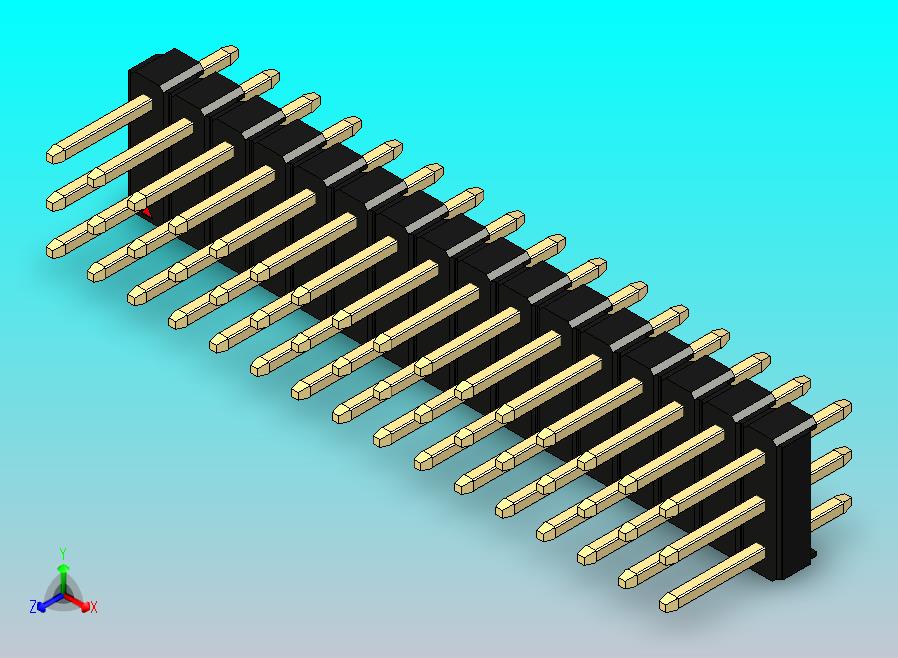 DS1021排针 黑色 3x16P 100mil 类型1 版本1.0.zip