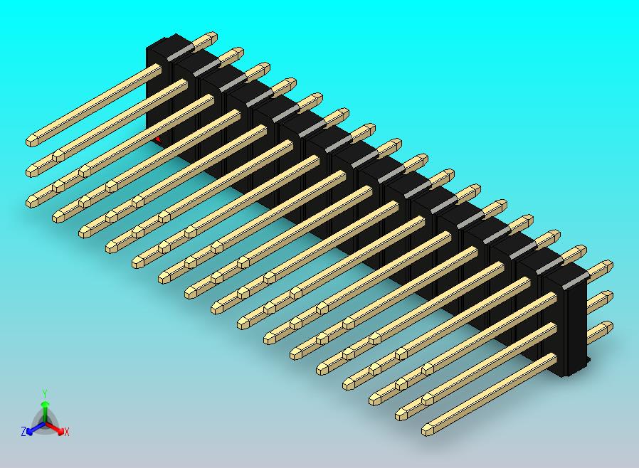 DS1021排针 黑色 3x16P 100mil 类型5 版本1.0.zip