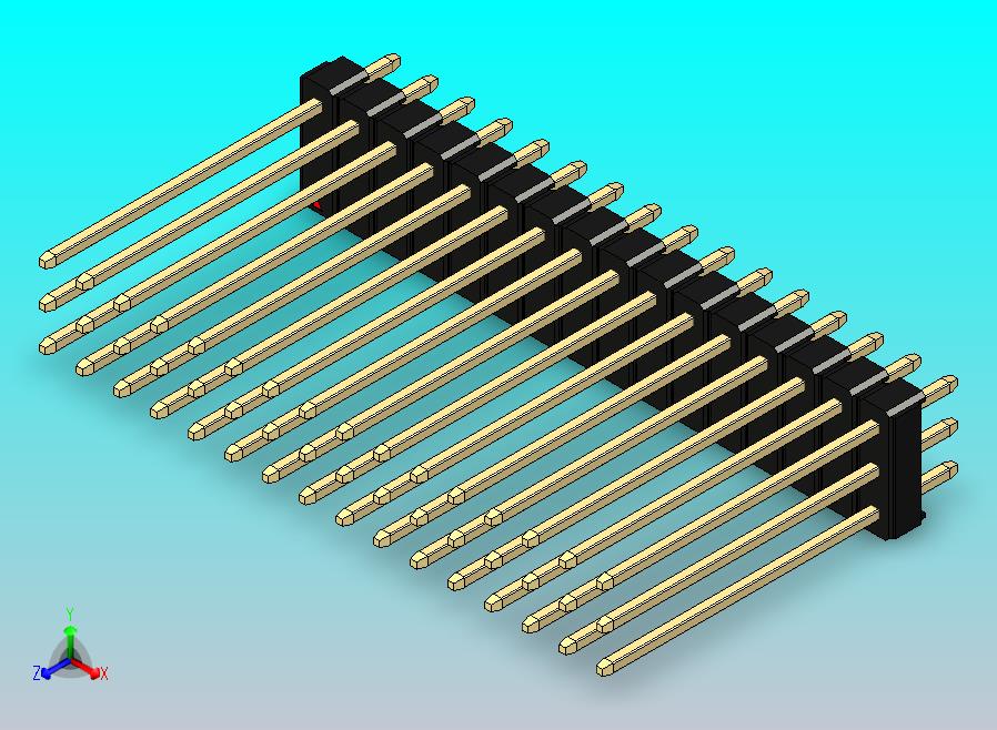 DS1021排针 黑色 3x16P 100mil 类型19 版本1.0.zip