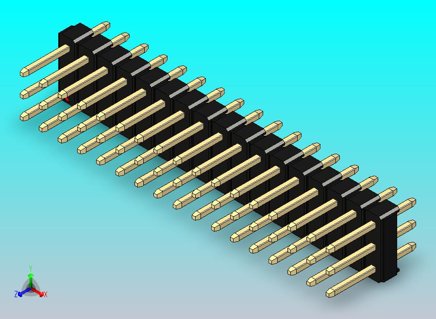 DS1021排针 黑色 3x17p 100mil 类型1 版本1.0.zip