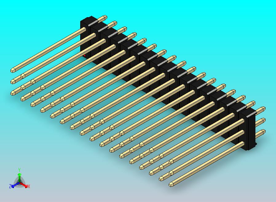 DS1021排针 黑色 3x17p 100mil 类型19 版本1.0.zip