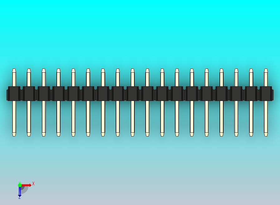 DS1021排针 黑色 3x18p 100mil 类型1 版本1.0.zip