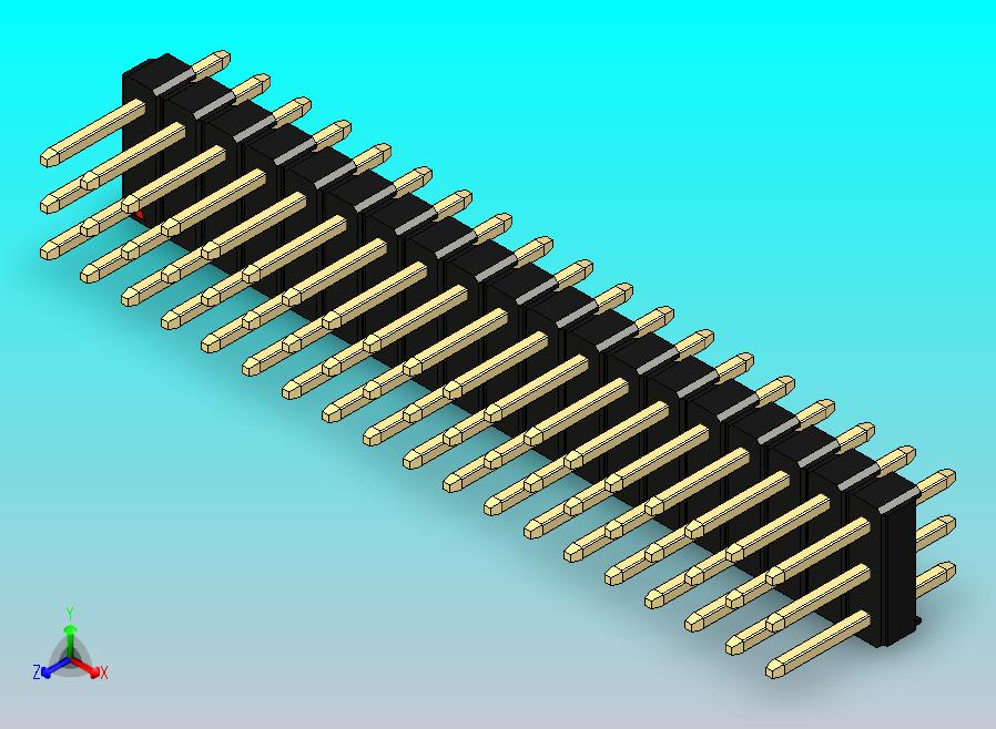 DS1021排针 黑色 3x19p 100mil 类型1 版本1.0.zip