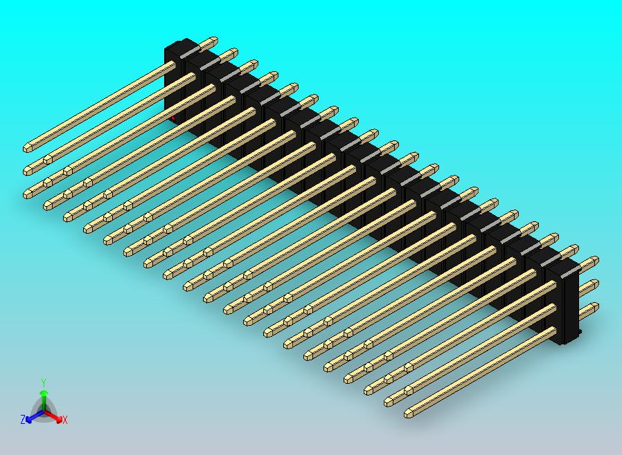 DS1021排针 黑色 3x20p 100mil 类型19 版本1.0.zip