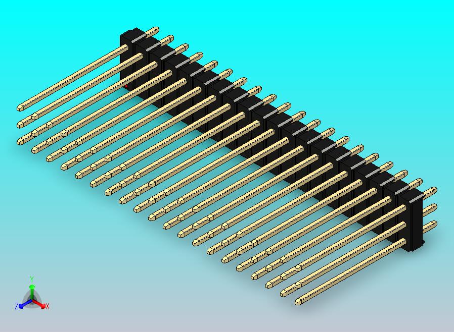 DS1021排针 黑色 3x20p 100mil 类型19 版本1.0.zip