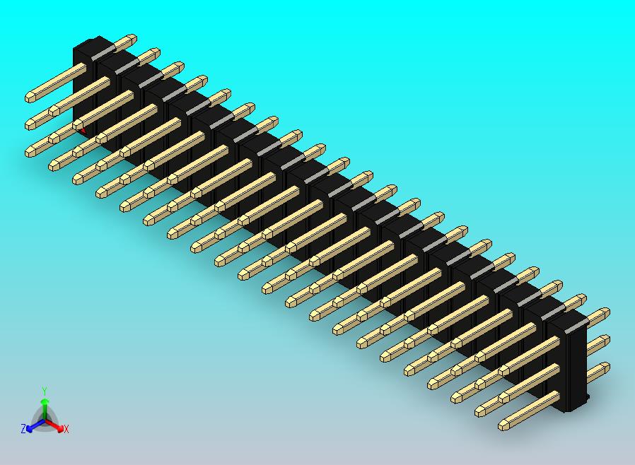 DS1021排针 黑色 3x21p 100mil 类型1 版本1.0.zip