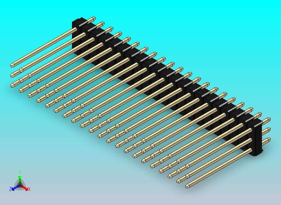 DS1021排针 黑色 3x21p 100mil 类型19 版本1.0.zip