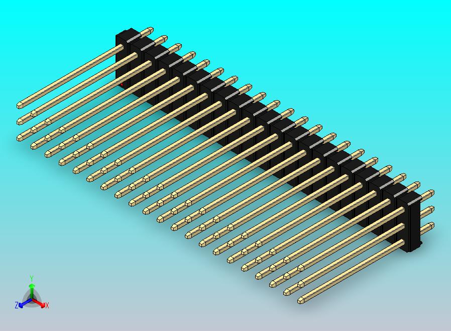 DS1021排针 黑色 3x21p 100mil 类型19 版本1.0.zip