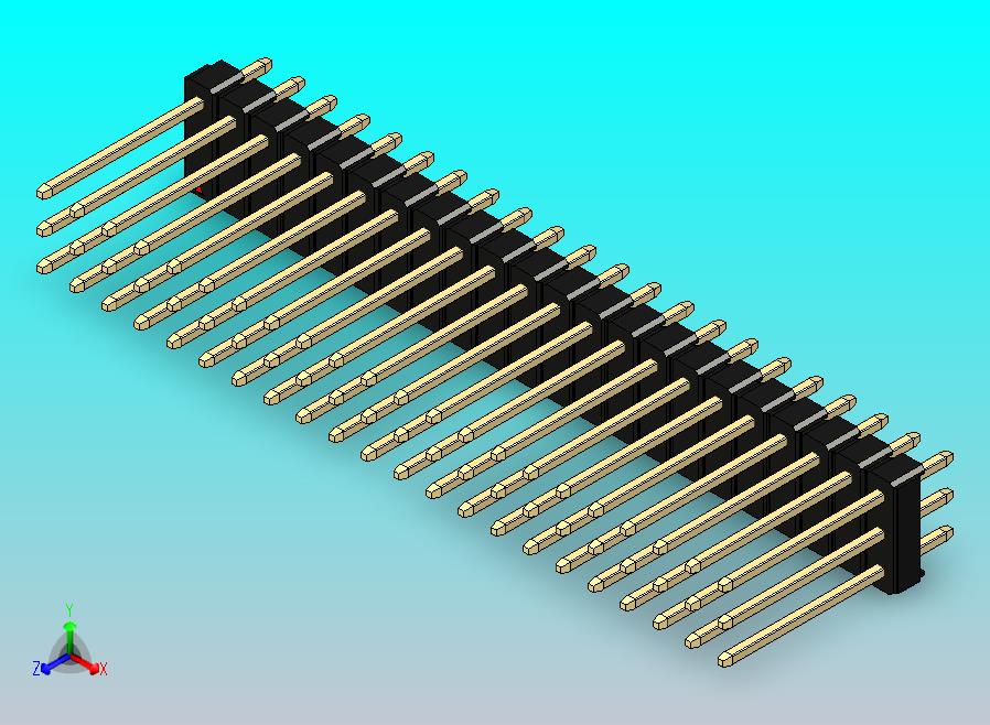 DS1021排针 黑色 3x22p 100mil 类型5 版本1.0.zip