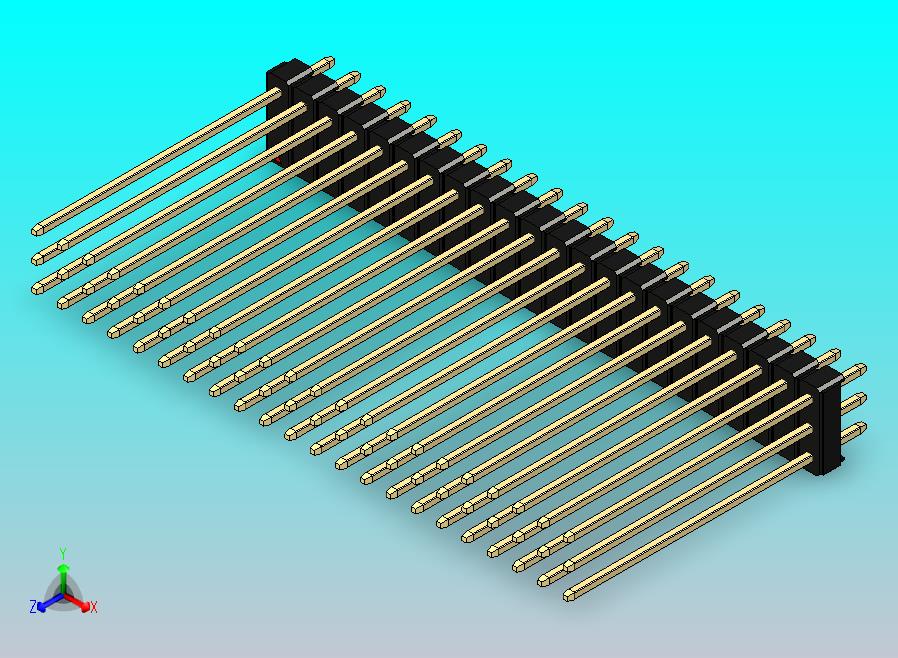 DS1021排针 黑色 3x22p 100mil 类型43 版本1.0.zip