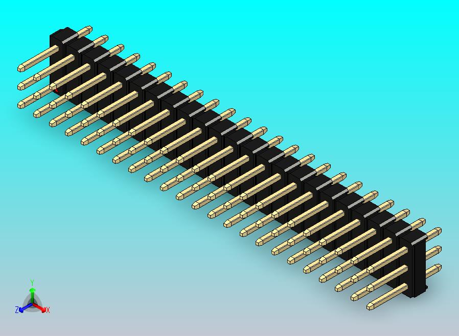 DS1021排针 黑色 3x23p 100mil 类型1 版本1.0.zip