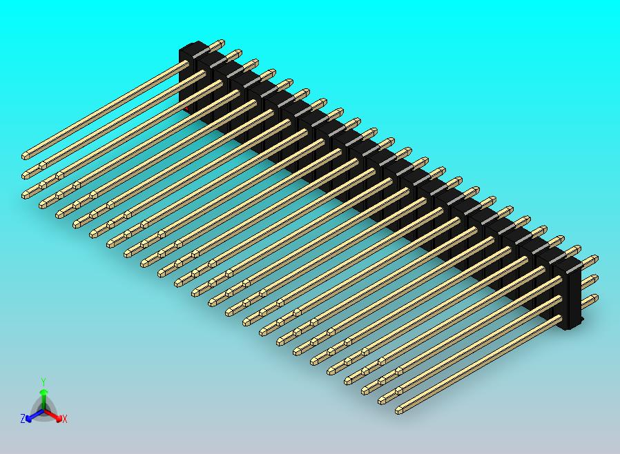 DS1021排针 黑色 3x23p 100mil 类型43 版本1.0.zip