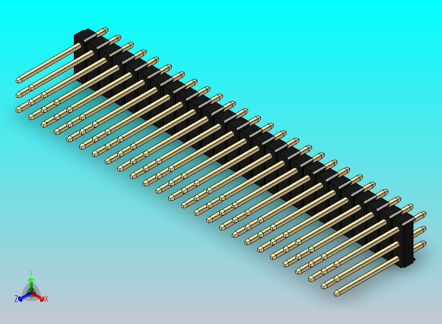 DS1021排针 黑色 3x26p 100mil 类型5 版本1.0.zip