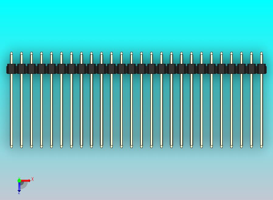 DS1021排针 黑色 3x26p 100mil 类型19 版本1.0.zip