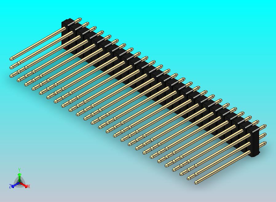 DS1021排针 黑色 3x26p 100mil 类型19 版本1.0.zip