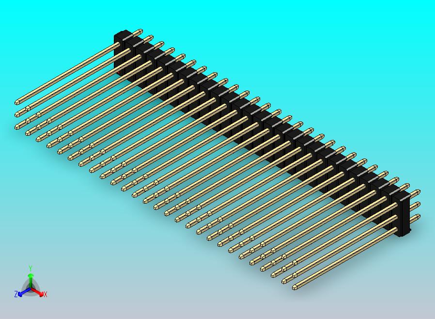 DS1021排针 黑色 3x27p 100mil 类型43 版本1.0.zip